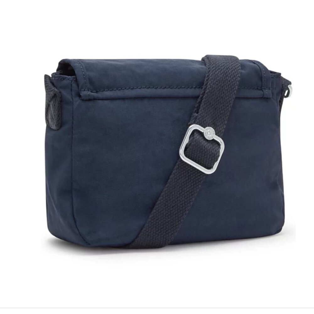 Kipling Sabian Mini Crossbody Bag Blue Bleu 2 Nylon Adjustable Strap Purse - Picture 3 of 5